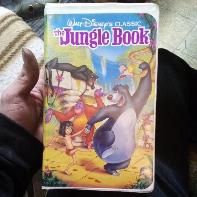 RARE 💎 Black Diamond Classic Walt Disney " The Jungle Book " (VHS 1991) #1122