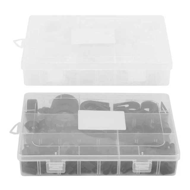 200 Stck. Nylon RType für Kabelklemmen verschiedene Kit für Kabelleitung