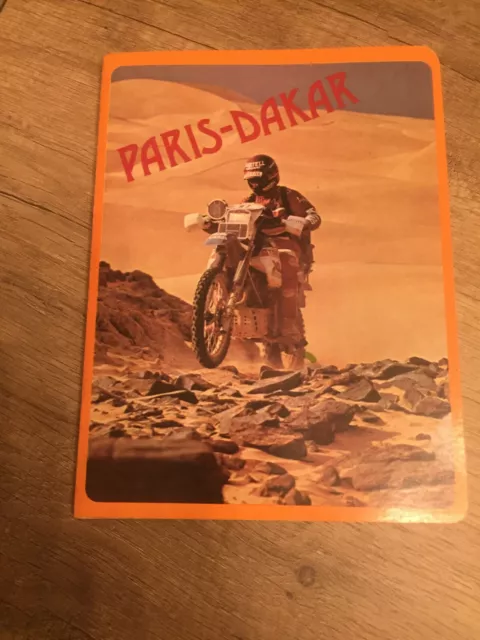 cahier 120 pages - reliures SEYES thème Paris - Dakar Moto