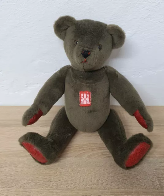 Antike Teddy Bär Hamburg GL 38 cm Top Zustand Vintage Original Rarität