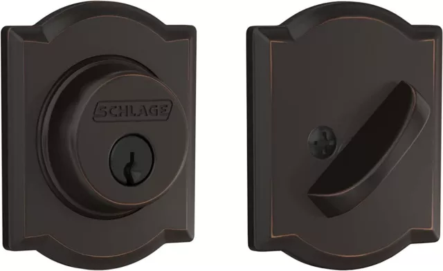 Schlage Single Cylinder Keyed Entry Grade 1 Deadbolt B60N CAM