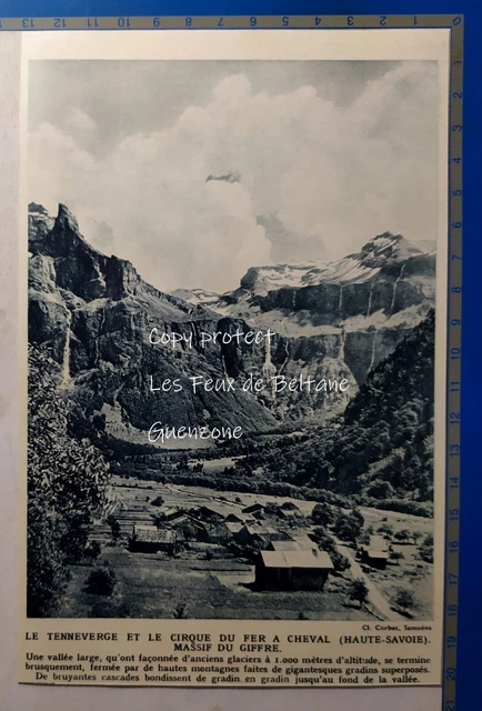 TENNEVERGE CIRCUS HORSESHOE GIFFRE heliogravure photo document circa 1930
