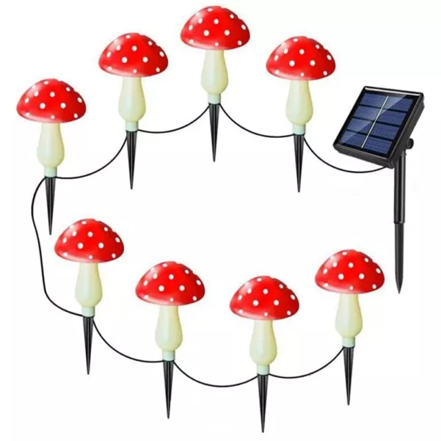 Solar Mushroom Lamp  Multi-Colored Mushroom LED Lamp for Christmas7355