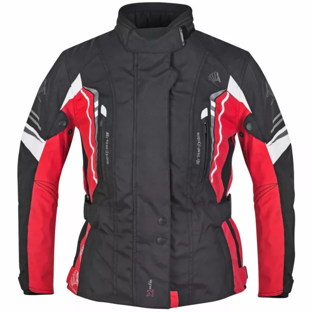 Moto Veste Tex Germot Xantia Pro Femme Couleur: Noir/Rouge/Blanc Taille: 42