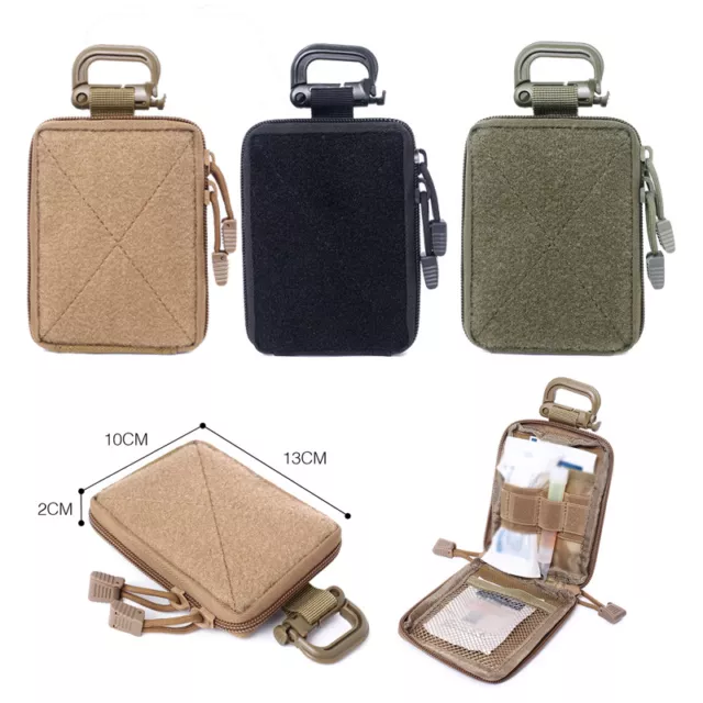 Kit Tactique Lombaire Mini Sac Médical Sac Ceinture EDC Molle Sac Clip À Ongles