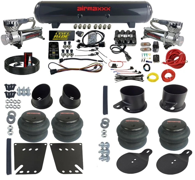 3 PRESET PRESSURE Complete Air Ride Suspension Kit For 1958-64 Impala ...