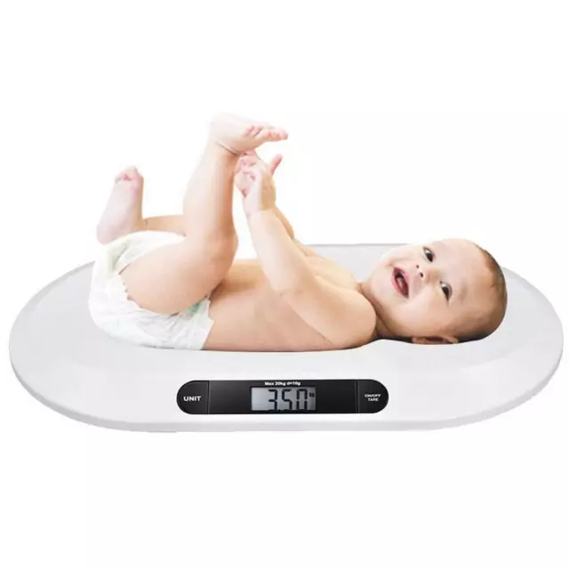 Digitale elektronische Waage Neugeborenes Baby Säugling Haustiere Badezimmer 20 kg 3