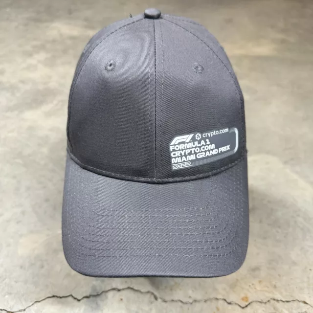 Formula 1 Miami Grand Prix Hat Strapback Cap NEW Gray Adult F1 Racing