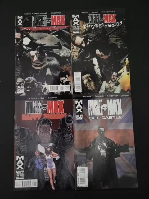 Punisher MAX 4 Book Lot One Shots Marvel