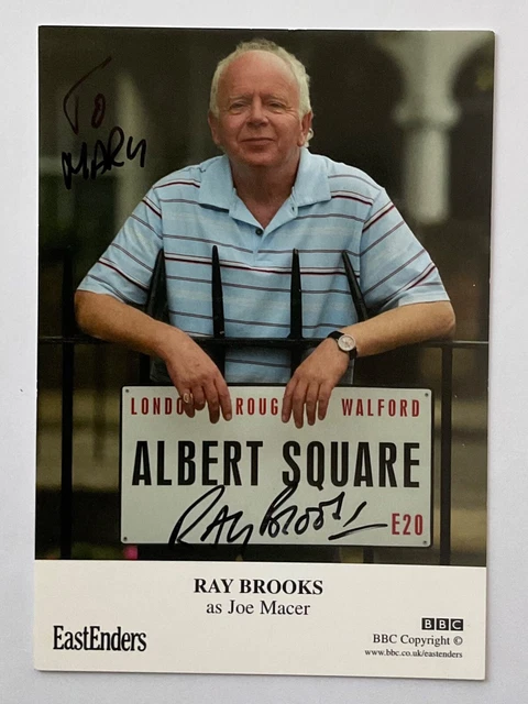 RAY BROOKS Genuine Handsigned Eastenders Castcard 6 x 4