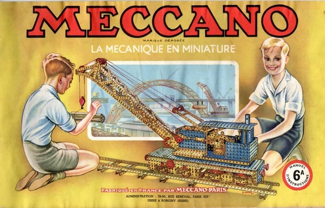 MECCANO CATALOGUE NOTICE No 1 Jeu Ancien EUR 4,95 - FR