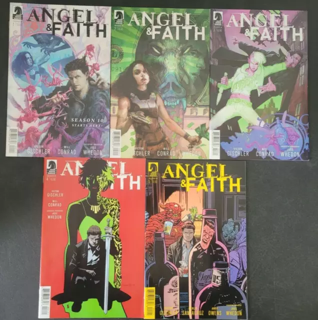 ANGEL & FAITH Season 10 #1 2 3 4 5 (2014) DARK HORSE COMICS VICTOR GISCHLER!+