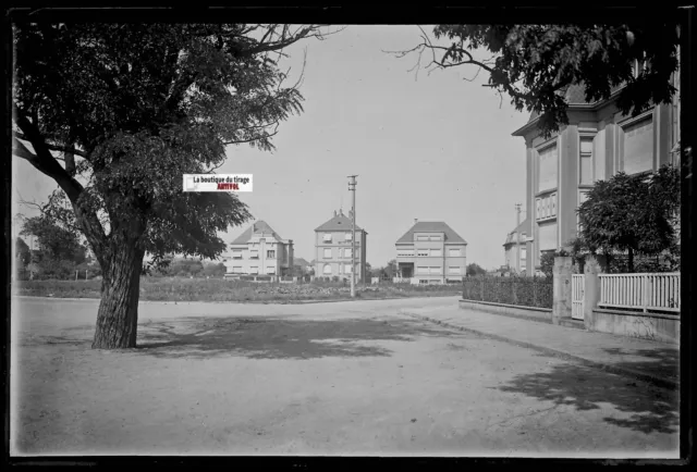 Bezirk Thionville,Platte Gläser Foto,Negativ Schwarz & Weiß 10x15 CM Frankreich