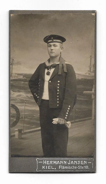 Y20981/ CDV Foto Soldat in Uniform Atelier Robert Wiener, Berlin ca.1900