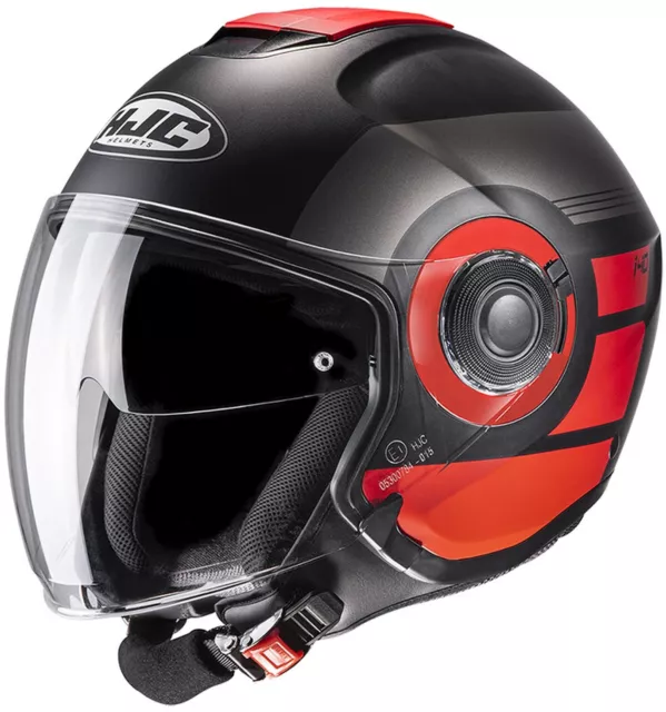 Helm Jet HJC i40 Mit Sonnenblende für Die Sonne Integriert Stecker mc1sf