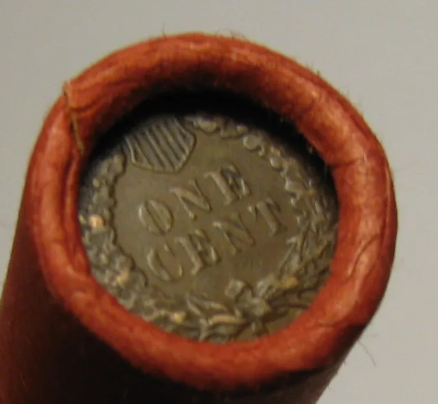 Roll Of 55 Indian Head Cents From Private Coin Collection Penny Set Lot Sx32
