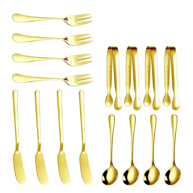 Set coltelli da spalmare burro formaggio, accessori per salumi 16 pezzi, acciaio inox B6699