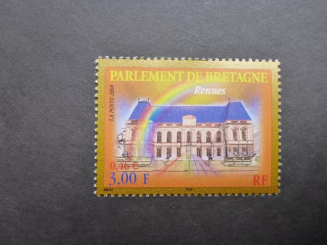 France 2000 Parliament House In Rennes Mint Stamp