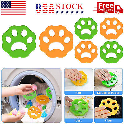 2/4/6PCS Pet Hair Remover for Laundry Washing Machine Cat Dog Fur Catcher