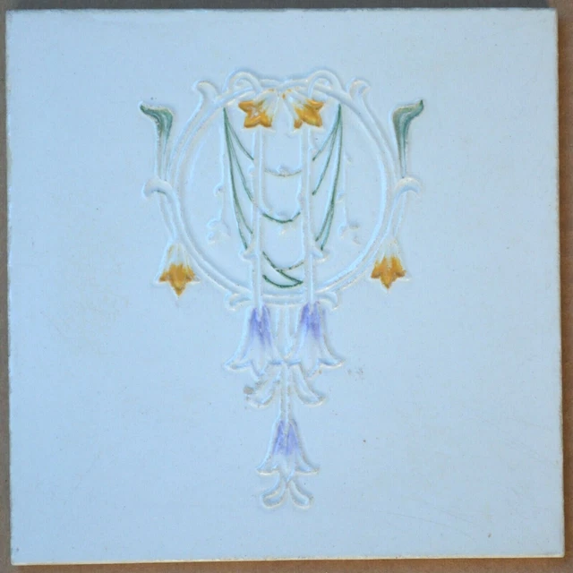 Alfred Meakin - Antique Art Nouveau Majolica Tile C1900