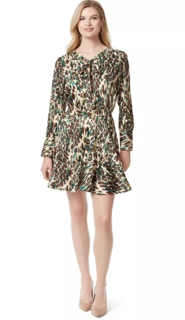 NWT Jessica Simpson Davina Floral Dress Cheetah Ferns Sz 2X