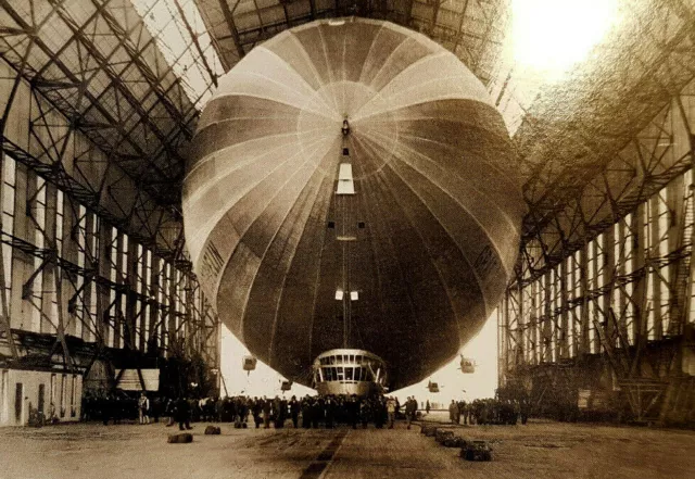 Historische Ansichtskarte, 1928, Zeppelin, Deutsches Reich, blanko, Rarität