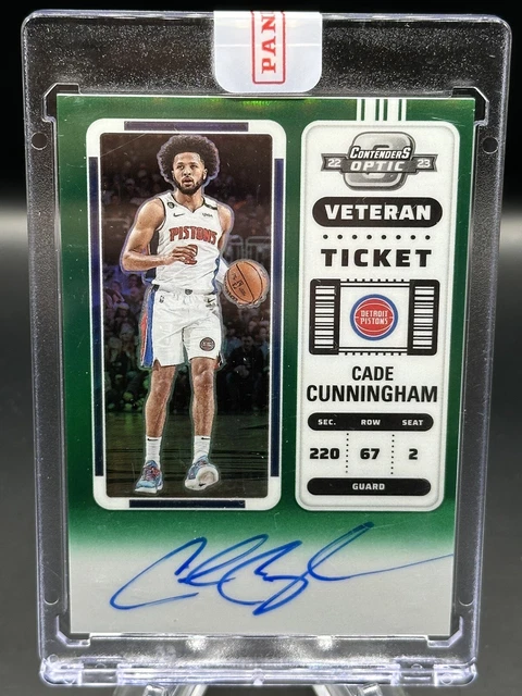 2022-23 Panini Contenders Optic Prizm | Cade Cunningham Veteran Ticket Auto /49