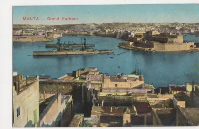 Malta, Grand Harbour Postcard, B145