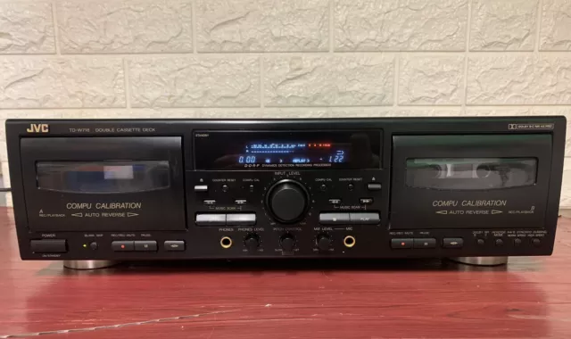 JVC TD-W718 Registratore HX-PRO a doppia cassetta Autoreverse riduzione B/C