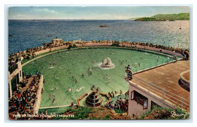 The Bathing Pool Plymouth Devon England UK Postcard