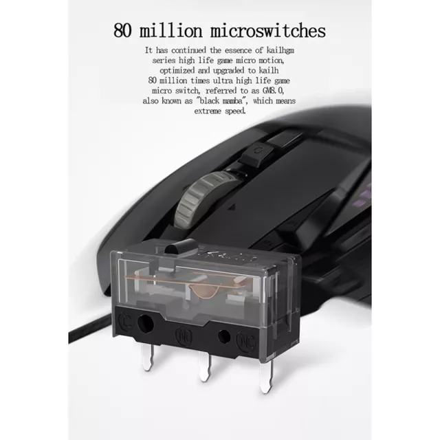 2 pz micro switch GM8.0 Kailh 80 m mouse da gioco vita micro switch: RF