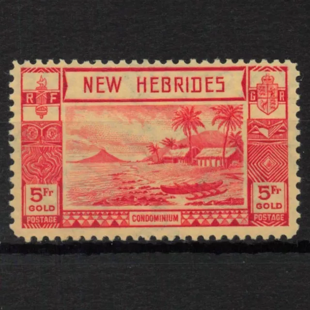 NEW HEBRIDES 1938 SG62 KGV Definitive 5f red/yellow MINT MH