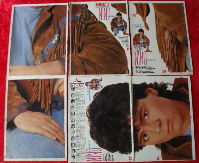 8 Teile vom BRAVO Starschnitt NINO DE ANGELO von 1984 - nicht komplett