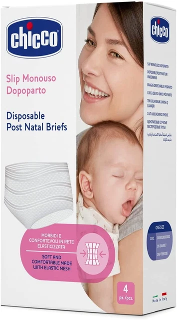 Mammy Slip Monouso Dopo Parto a Rete, 4 Pezzi