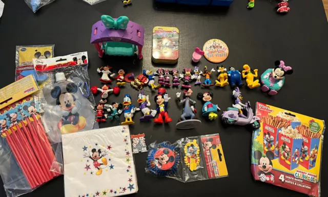 Disney Mickey Minnie Mouse  Figures Lot PVC Characters Toys Party Cake Toppers