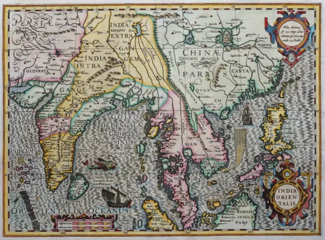 India orientalis - Südostasien - Indien, China, Pakistan - Jodocus Hondius 1609