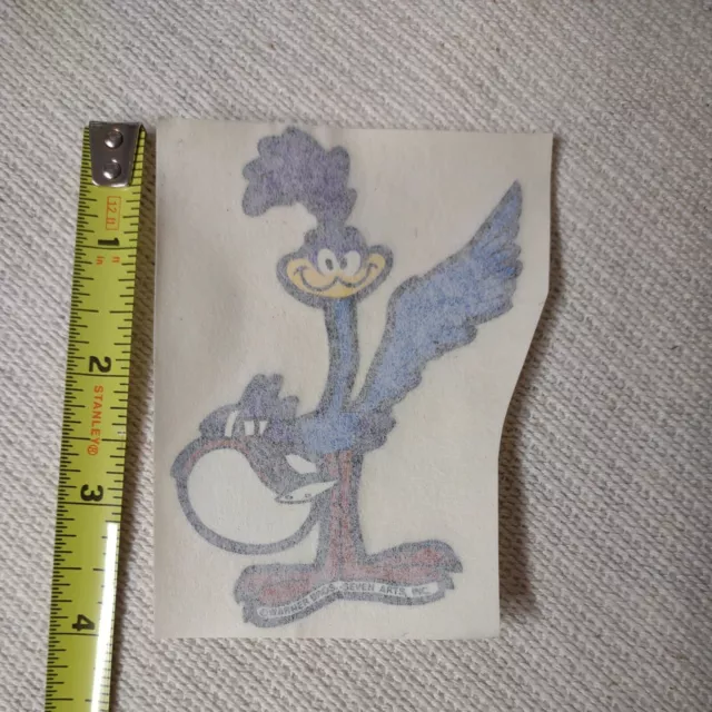 VINTAGE 70’s ROAD RUNNER WATERSLIDE DECAL for inside trunk  PLYMOUTH SUPER BIRD
