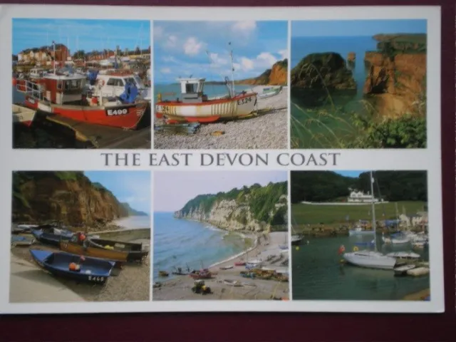 Postcard Devon East Devon Coast Multi View