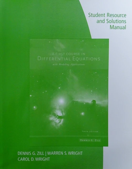 A First Course in Differential Equations with Modeling Applications