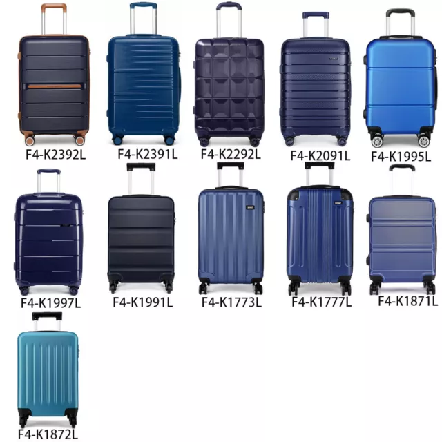 Small Carry-On Suitcase Cabin Hand Luggage 4 Wheels Hard Shell Travel Case