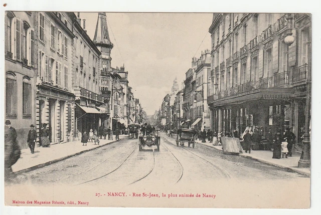 NANCY - Meurthe & Moselle - CPA 54 - la rue St Jean - Les galerie Nanceiennes