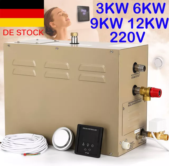 3KW 6KW 9KW Dampfbadgenerator 35-55℃ Sauna Dampfbad Dampferzeuger Bad Türkische