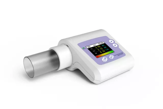CONTEC Spirometer SP10 Handheld Lung Vital Signs FEV FVC Peak Flow Meter, PC SW 3