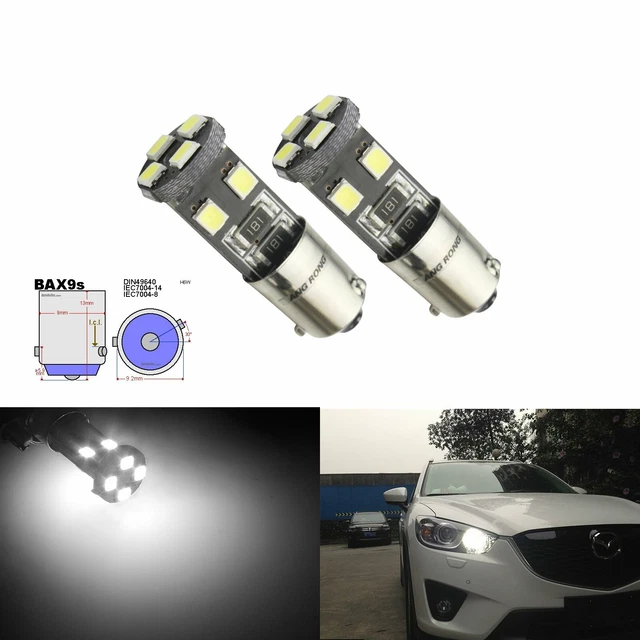 2 Ampoules LED W5W Canbus 6000K Pour Peugeot 307 CC - Veilleuses Avant Blanches