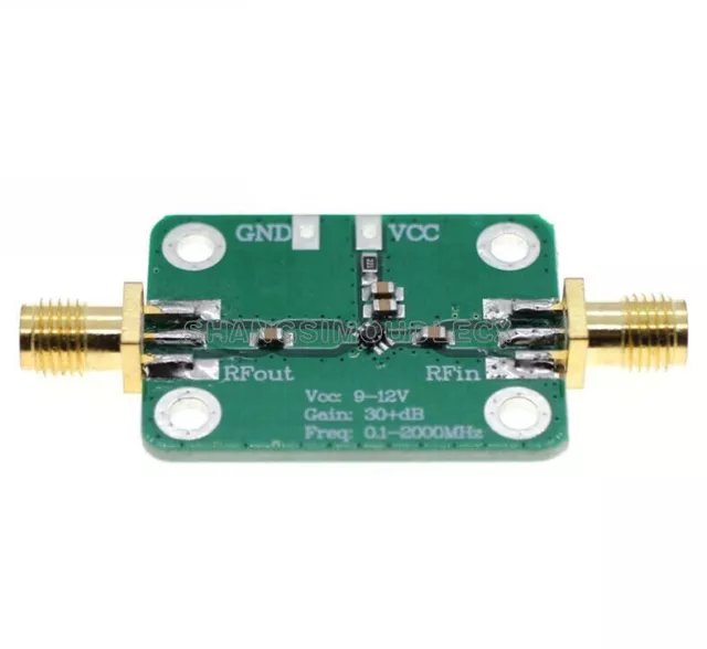 0.1-2000MH​z RF Wideband Amplifier 30dB low-noise LNA Broadband Module Receiver