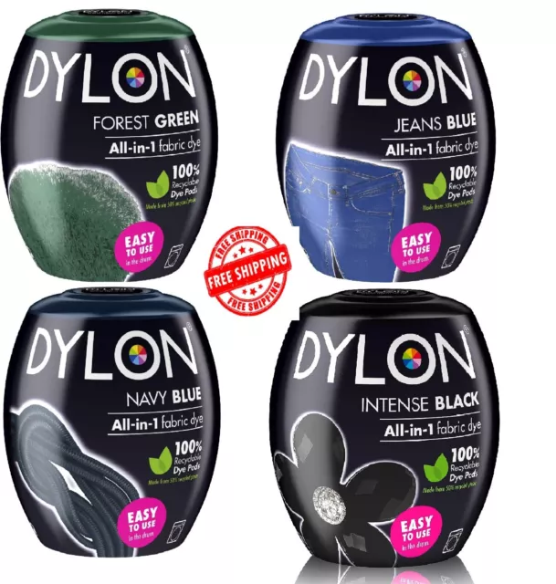 DYLON Washing Machin Fabric Dye Pod for Clothes & Soft Furnishings 350g UK stock