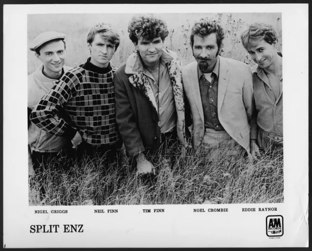 Split Enz Neil Finn Tim Finn Original 1980s A&M Records Promo Photo