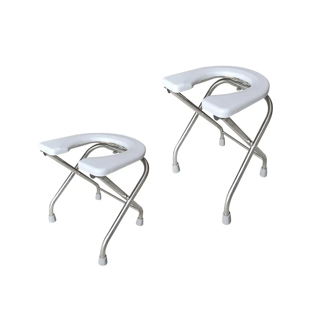 Sedile WC pieghevole, sedia per sgabello per WC accovacciata , sedia da toilette