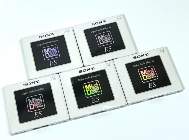 5 St./pcs SONY MD 74 ES MWD-74C High-End MD MiniDisc NEU/OVP!! Sealed!! JAPAN