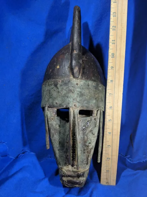 Horned Marka Mask from Burkina Faso — Authentic Handcarved African Wood Art